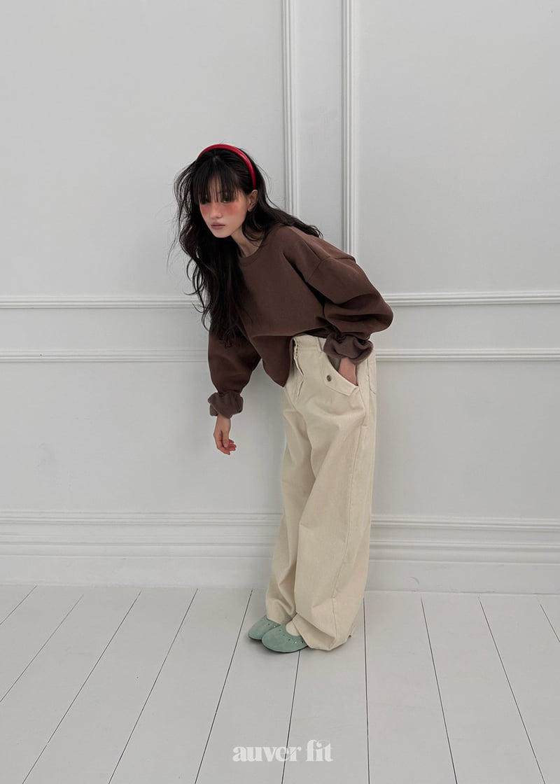 Auver_Fit - Korean Women Fashion - #pursuepretty - Straight Corduroy Pants