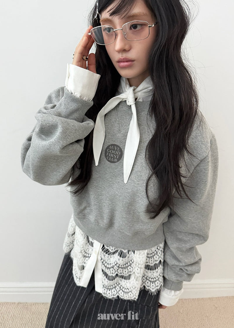 Auver_Fit - Korean Women Fashion - #restrostyle - Circle Sweatshirt - 11