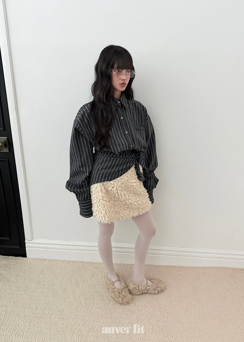 Auver_Fit - Korean Women Fashion - #romanticstyle - Poodle Mini Skirt - 10