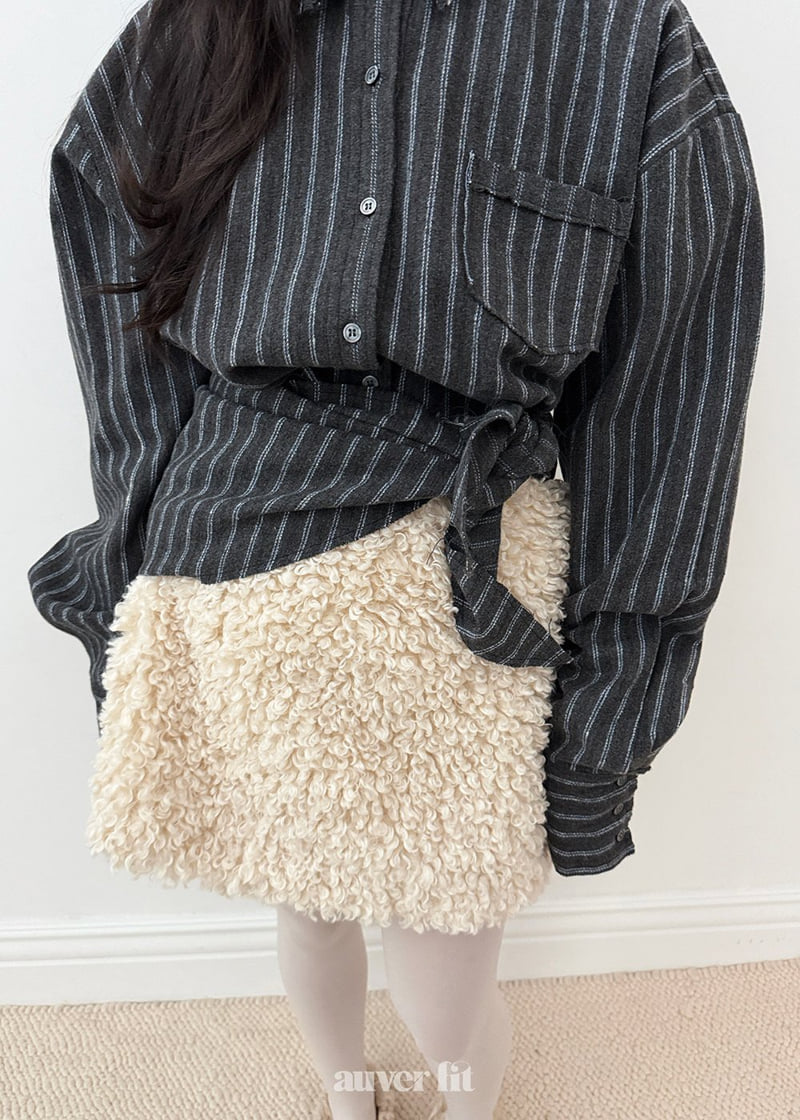 Auver_Fit - Korean Women Fashion - #shopsmall - Poodle Mini Skirt - 11