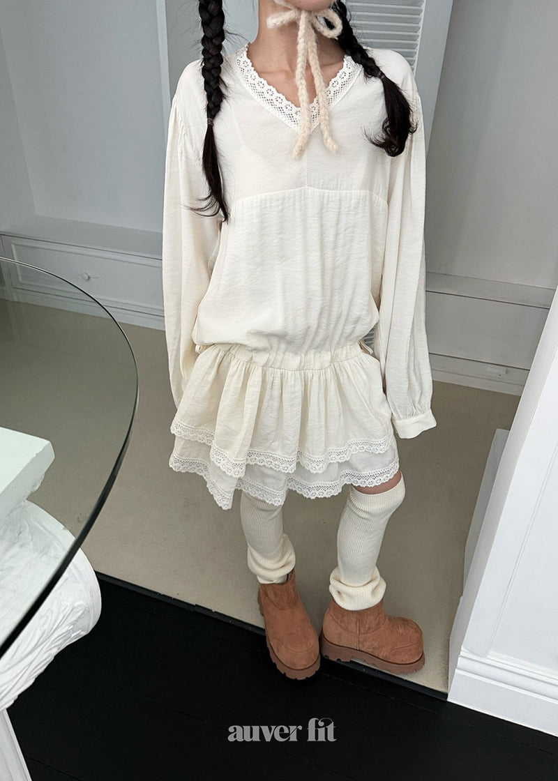 Auver_Fit - Korean Women Fashion - #womensfashion - Cube Tiered One-piece - 3