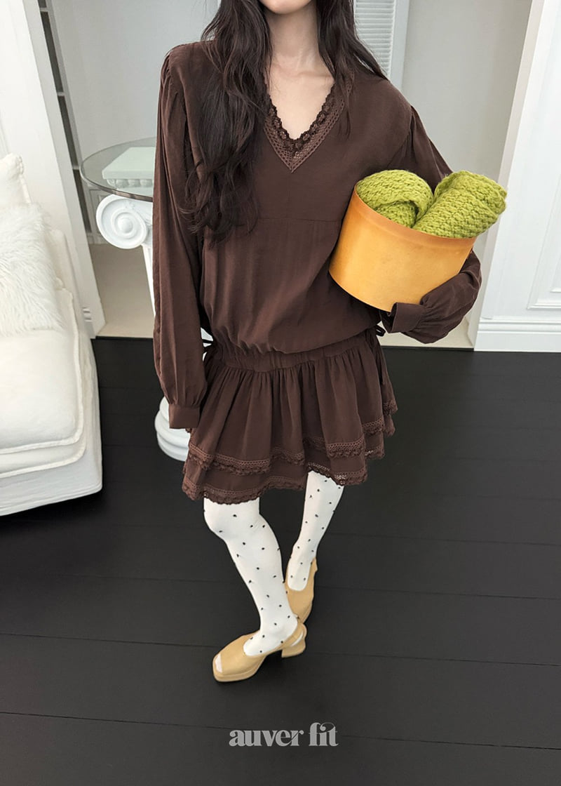Auver_Fit - Korean Women Fashion - #womensfashion - Cube Tiered One-piece - 9