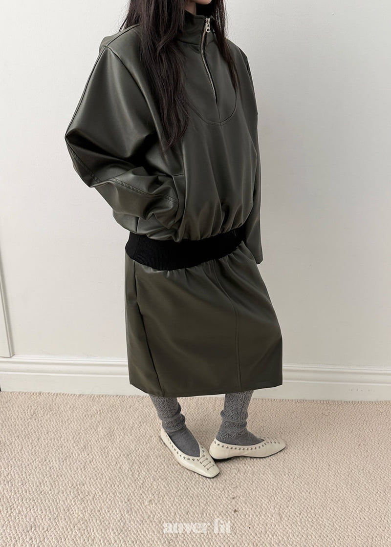 Auver_Fit - Korean Women Fashion - #womensfashion - Leather Belted Jumpsuit One-piece - 2
