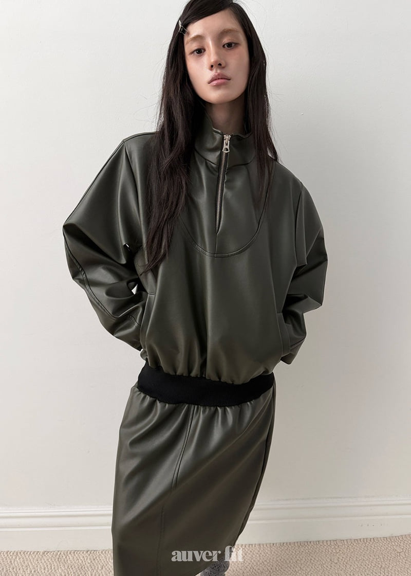 Auver_Fit - Korean Women Fashion - #momslook - Leather Belted Jumpsuit One-piece - 4