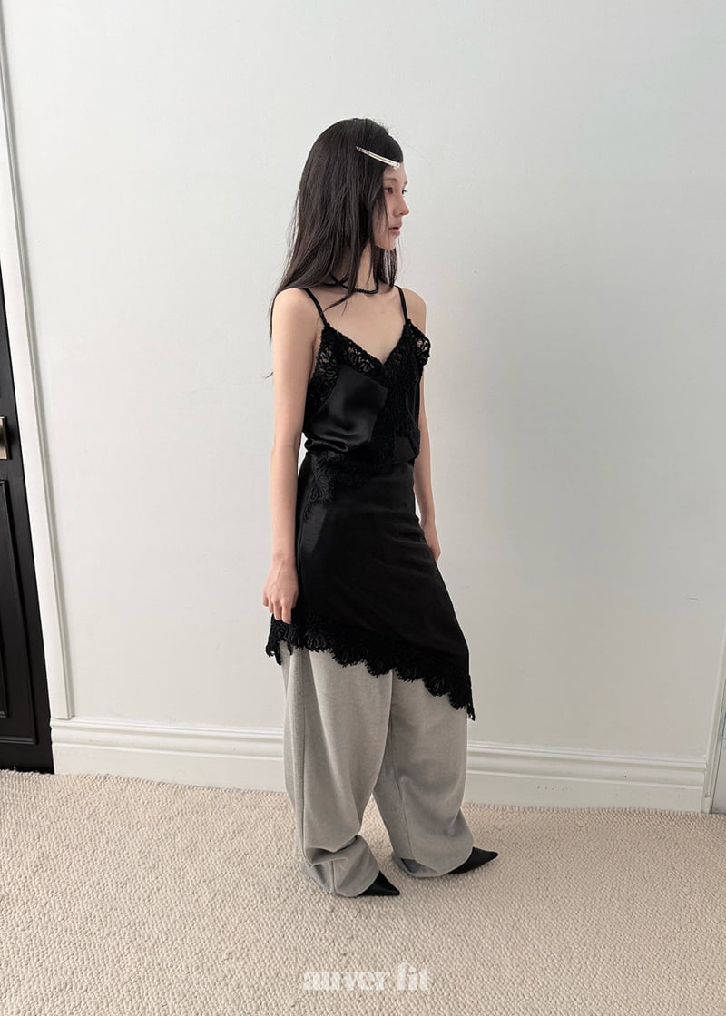 Auver_Fit - Korean Women Fashion - #momslook - Slim Lace One-piece - 4