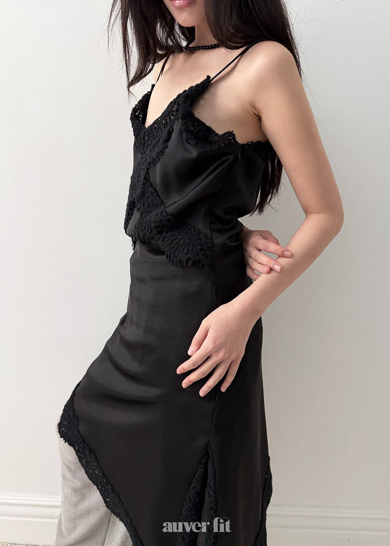 Auver_Fit - Korean Women Fashion - #womensfashion - Slim Lace One-piece - 6