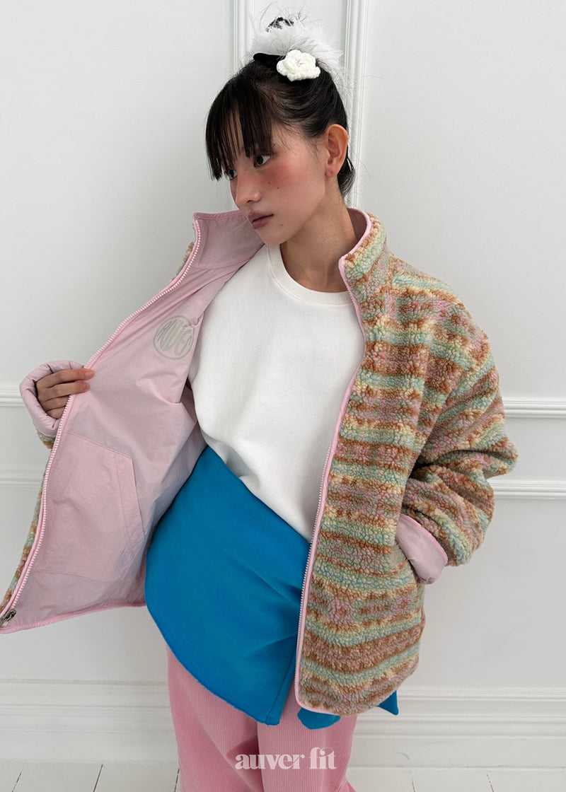 Auver_Fit - Korean Women Fashion - #womensfashion - Reversible Fleece Jumper - 11