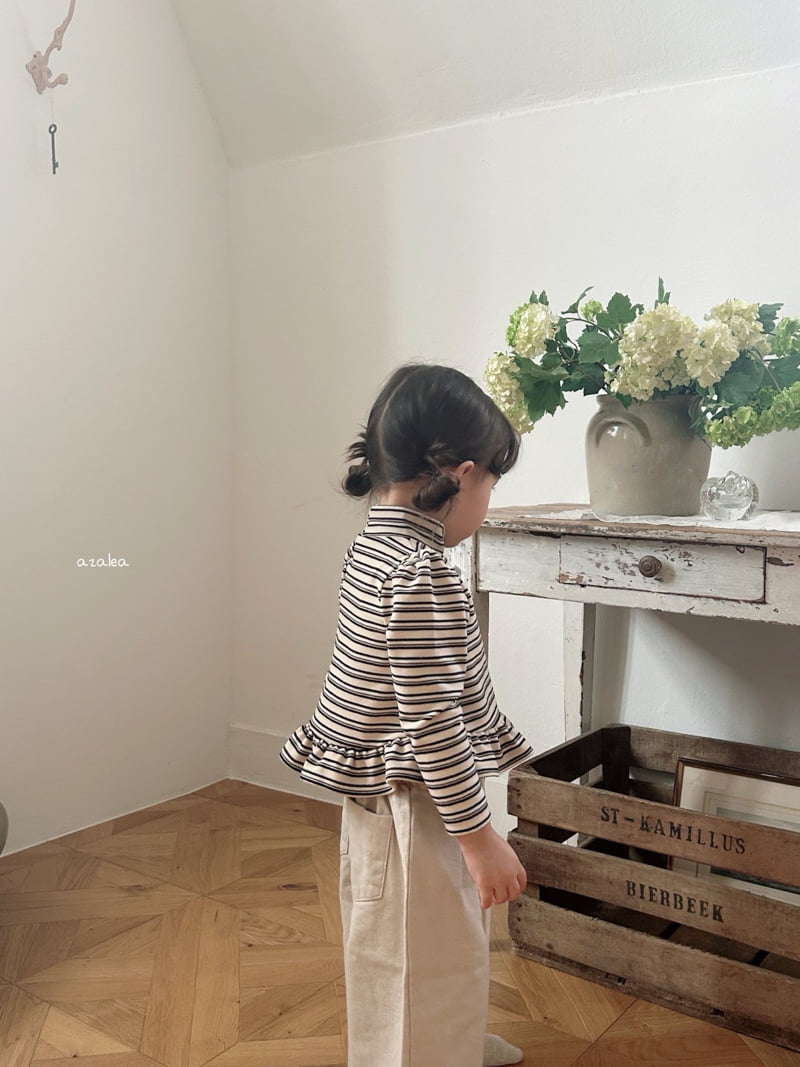 Azalea - Korean Children Fashion - #Kfashion4kids - Mink Line Frill Tee - 9