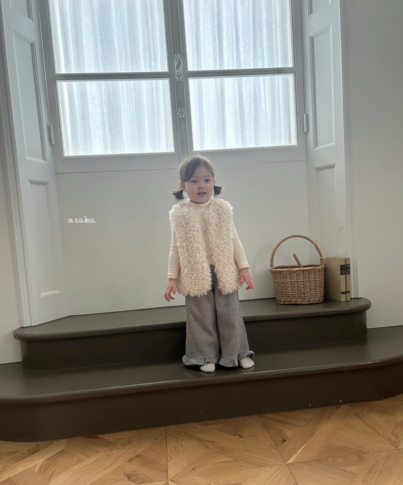 Azalea - Korean Children Fashion - #childrensboutique - Mocha Knit Fleece Pants - 3