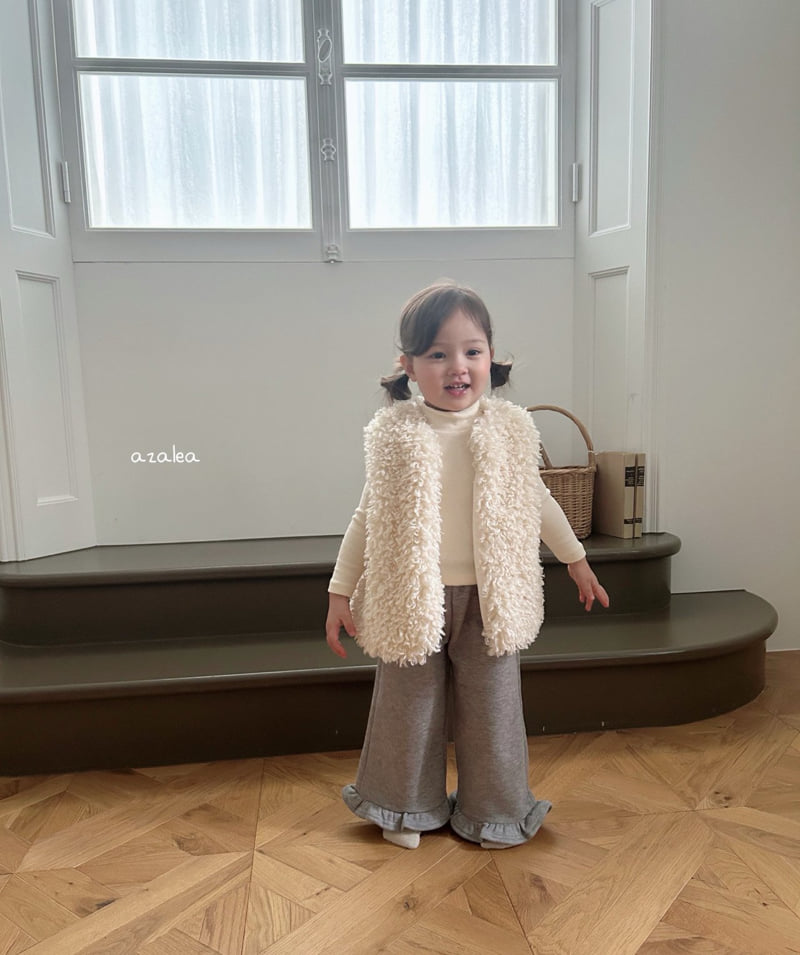Azalea - Korean Children Fashion - #discoveringself - Mocha Knit Fleece Pants - 5