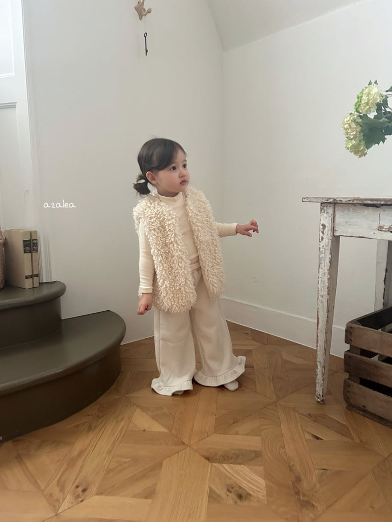 Azalea - Korean Children Fashion - #kidsshorts - Mocha Knit Fleece Pants - 7