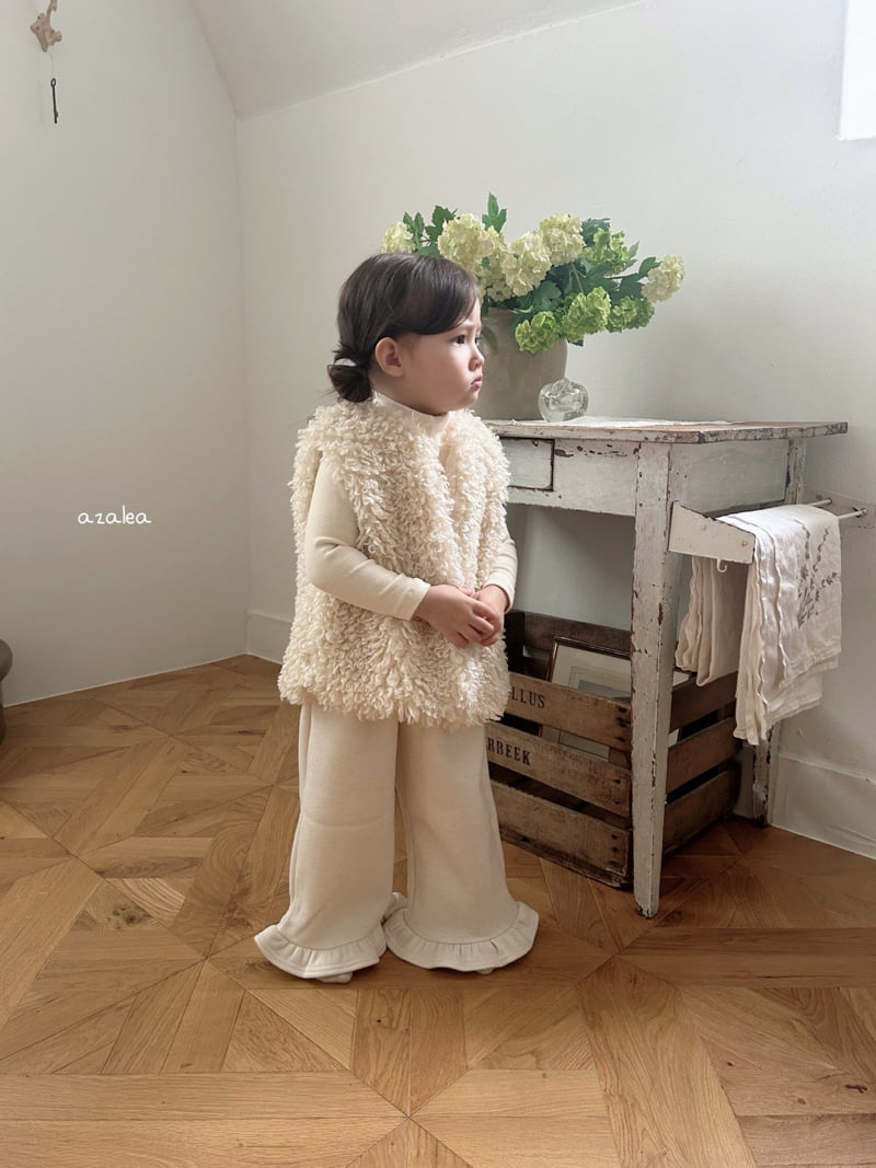 Azalea - Korean Children Fashion - #kidsstore - Mocha Knit Fleece Pants - 8
