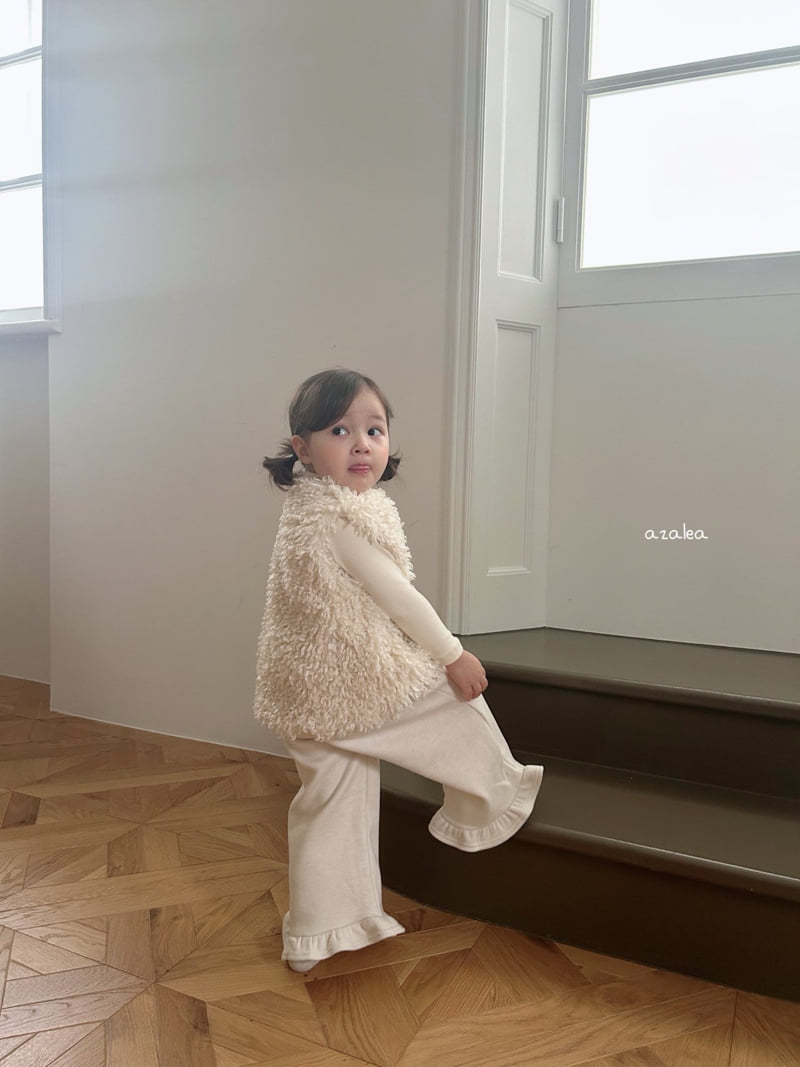 Azalea - Korean Children Fashion - #kidzfashiontrend - Mocha Knit Fleece Pants - 9