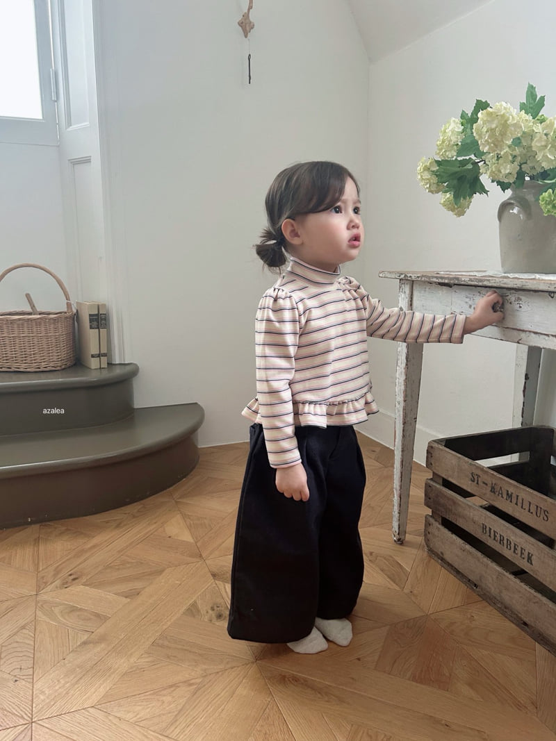 Azalea - Korean Children Fashion - #minifashionista - Mink Line Frill Tee - 12