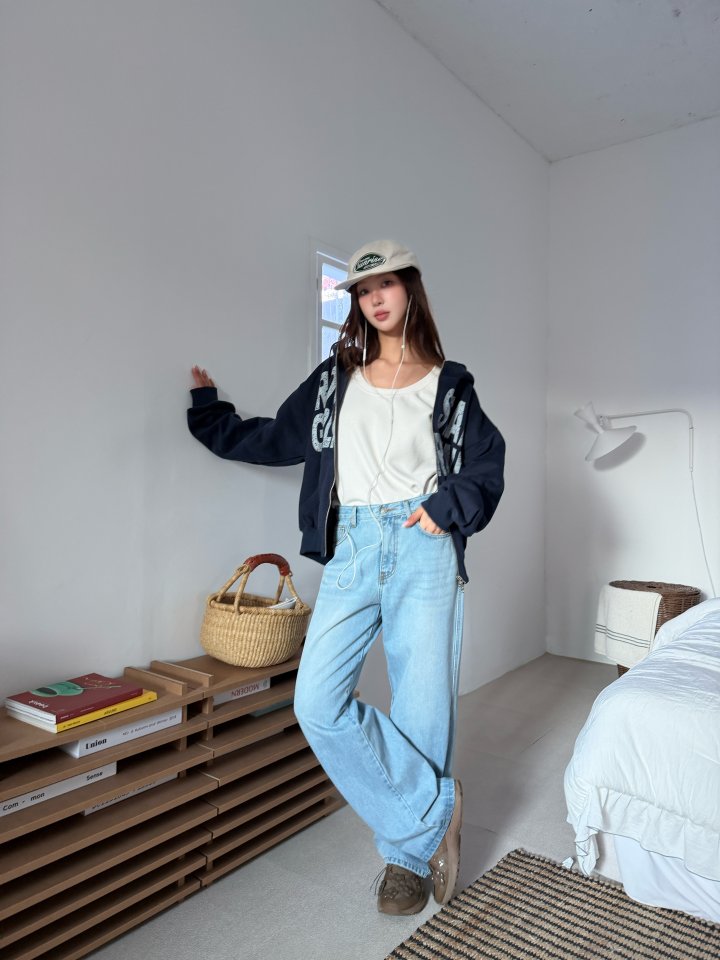 Baguette - Korean Women Fashion - #momslook - Wool Denim Pants - 6