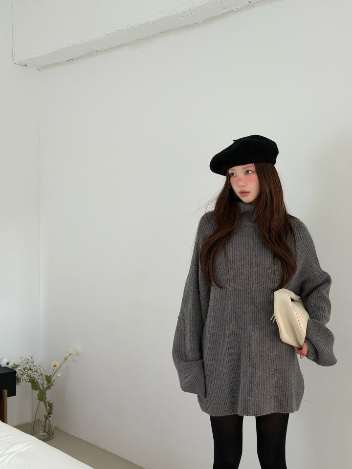 Baguette - Korean Women Fashion - #momslook - Polar Knit One-piece - 7