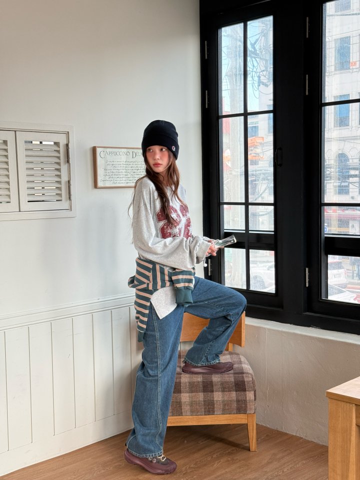 Baguette - Korean Women Fashion - #womensfashion - Peach 22 Brushed Lining Tee - 4