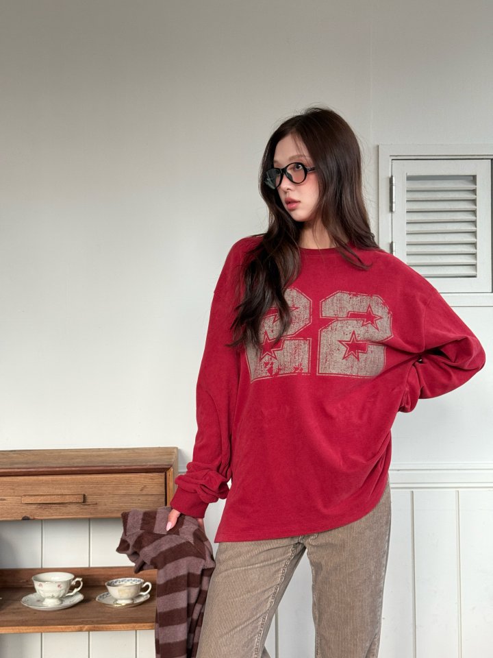 Baguette - Korean Women Fashion - #momslook - Peach 22 Brushed Lining Tee - 8