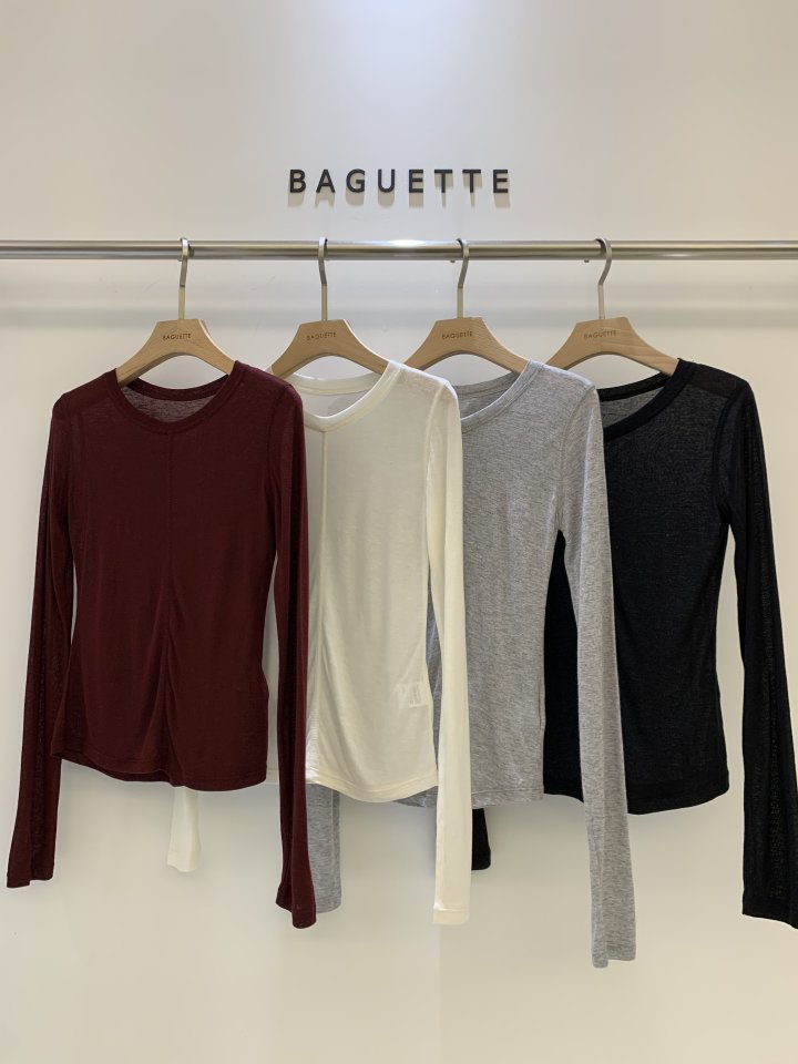 Baguette - Korean Women Fashion - #momslook - Wool Luxury Tee
