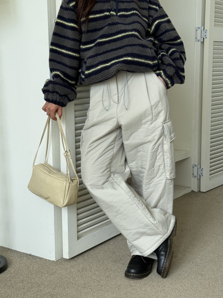 Baguette - Korean Women Fashion - #momslook - Pocket Padded Pants - 5