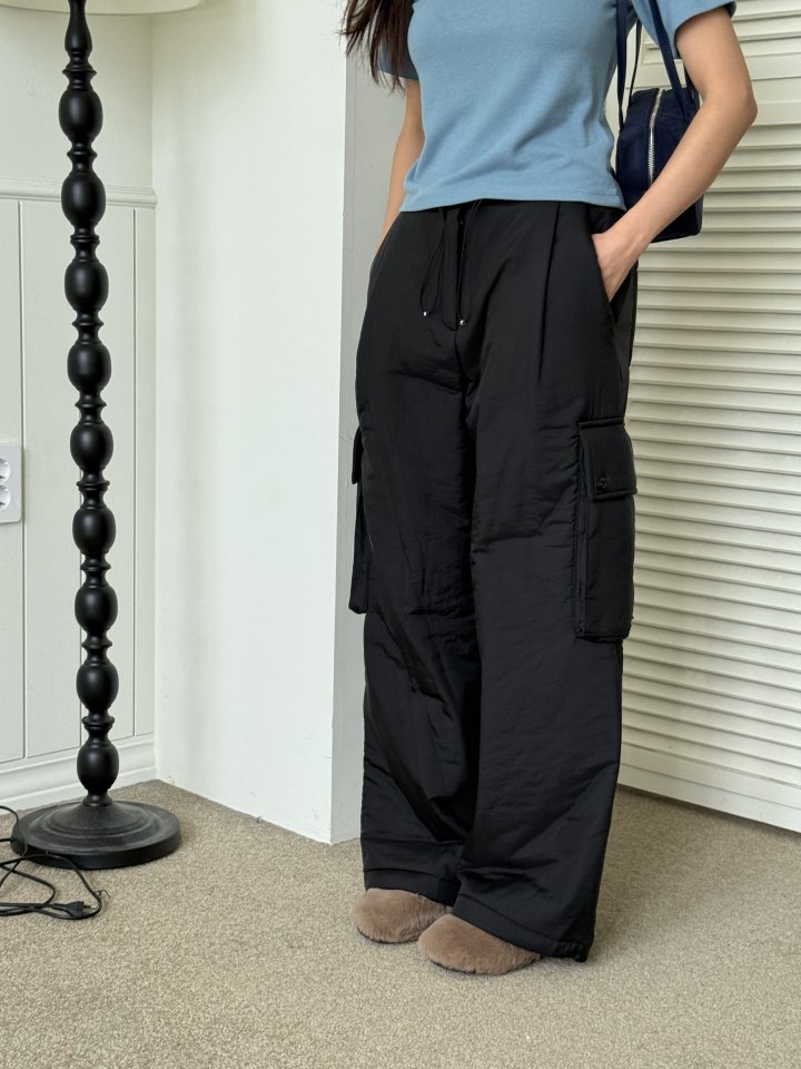 Baguette - Korean Women Fashion - #momslook - Pocket Padded Pants - 8
