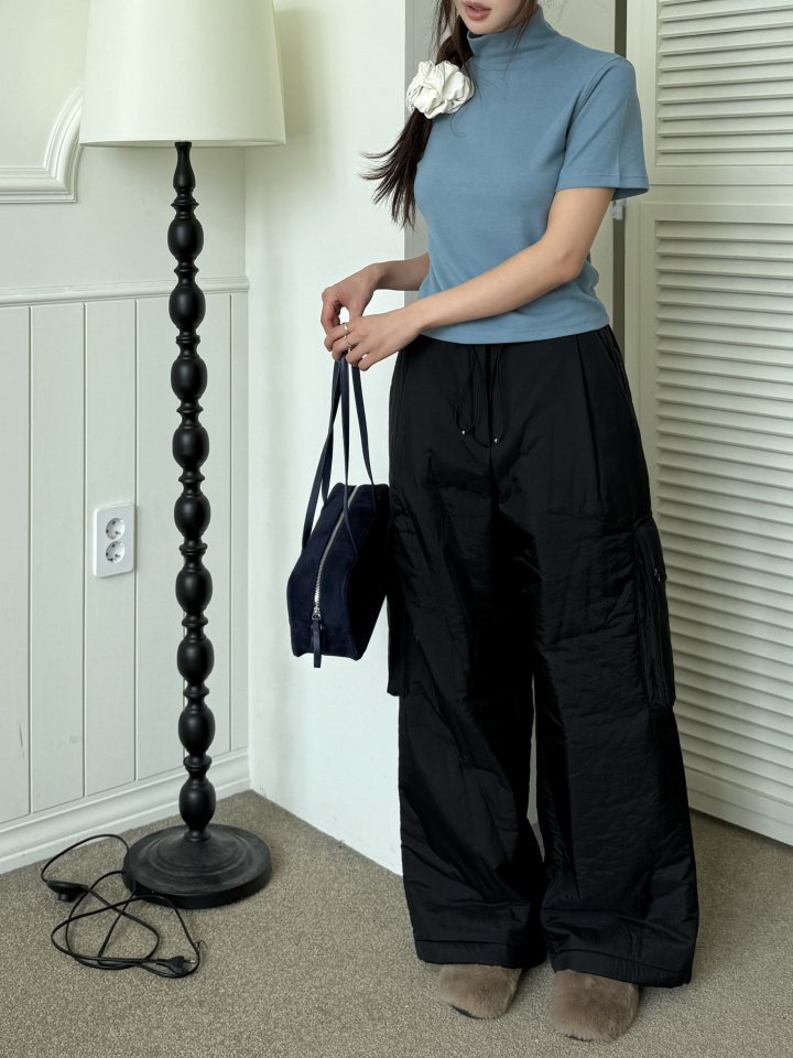 Baguette - Korean Women Fashion - #momslook - Pocket Padded Pants - 9