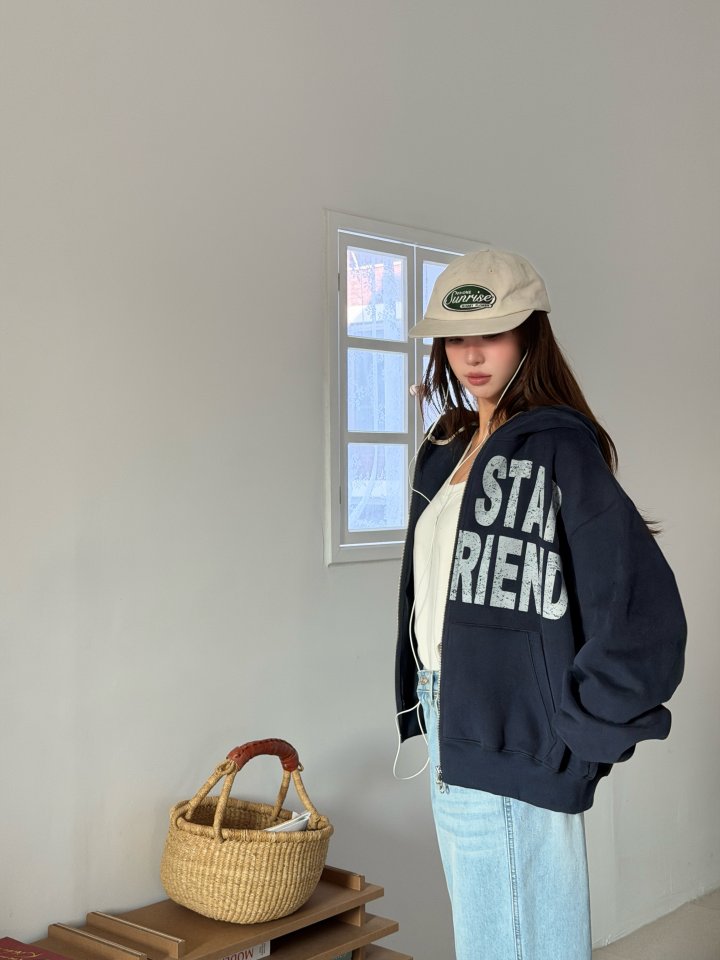 Baguette - Korean Women Fashion - #momslook - High-Neck Hood Zip-Up - 10