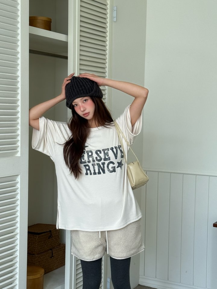 Baguette - Korean Women Fashion - #romanticstyle - Star Short Sleeve Tee - 9