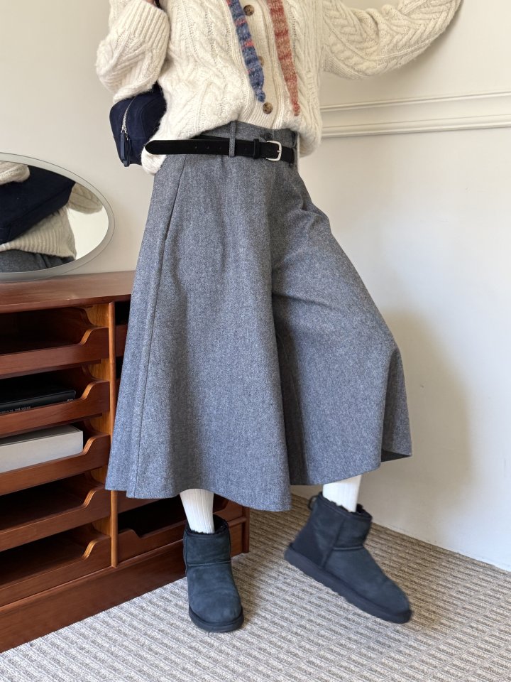Baguette - Korean Women Fashion - #romanticstyle - Wool Herring Pants - 4
