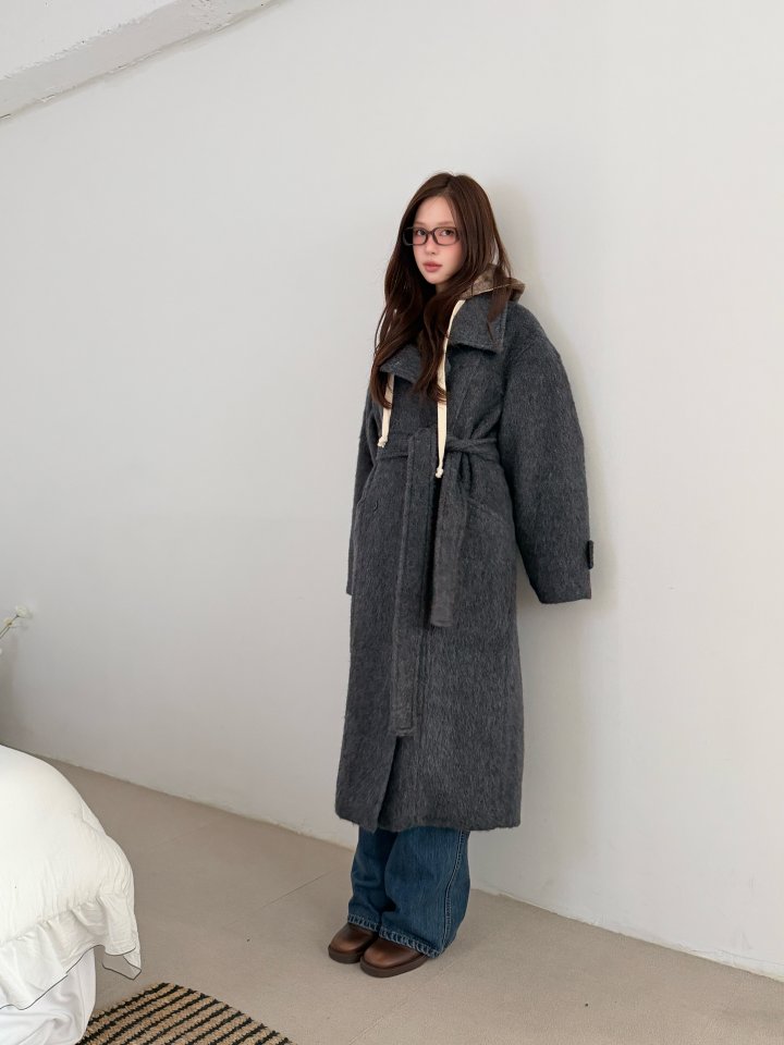 Baguette - Korean Women Fashion - #thatsdarling - Mohair Wool Coat - 2