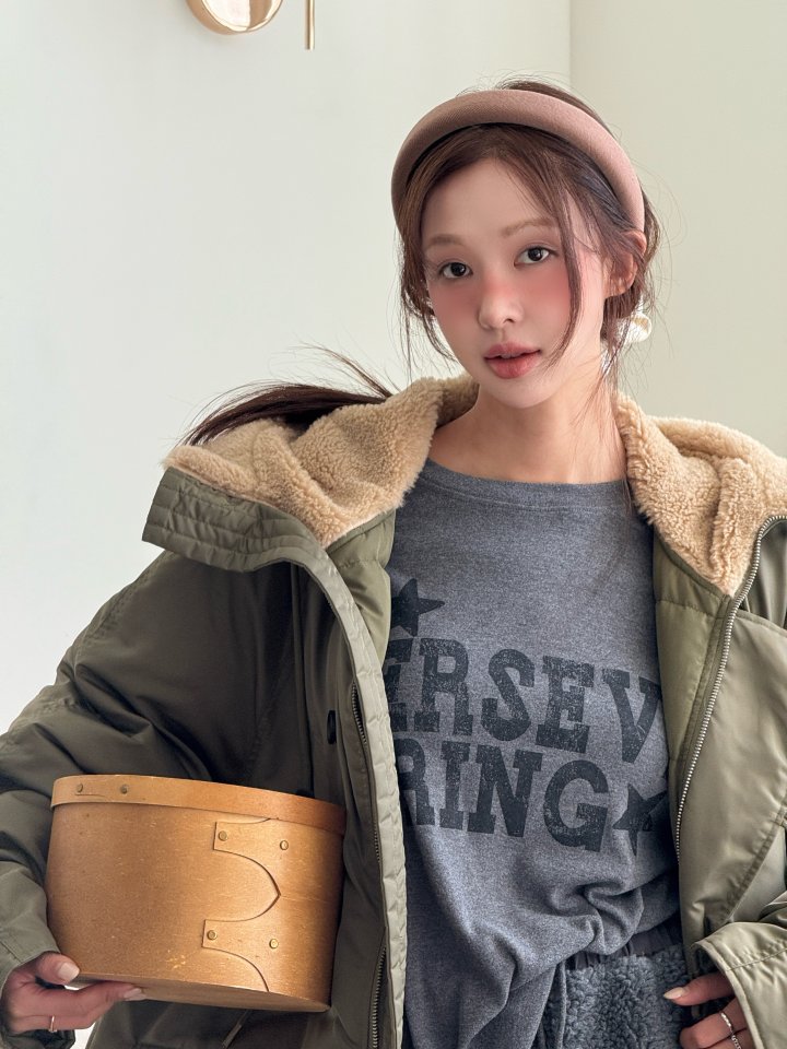 Baguette - Korean Women Fashion - #thelittlethings - Shearling N3B Down Padded Jacket - 7