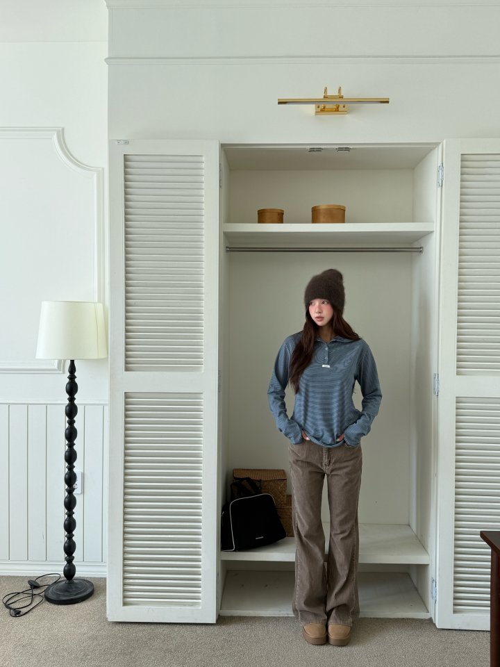 Baguette - Korean Women Fashion - #vintageinspired - High Stripe Hood Tee - 10