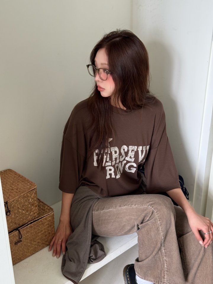Baguette - Korean Women Fashion - #vintageinspired - Star Short Sleeve Tee - 5