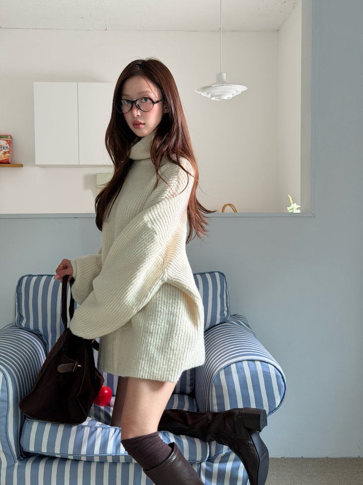 Baguette - Korean Women Fashion - #womensfashion - Polar Knit One-piece - 12