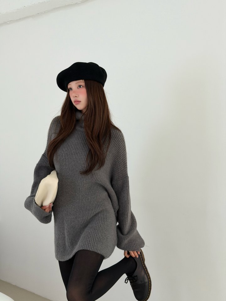 Baguette - Korean Women Fashion - #womensfashion - Polar Knit One-piece - 8