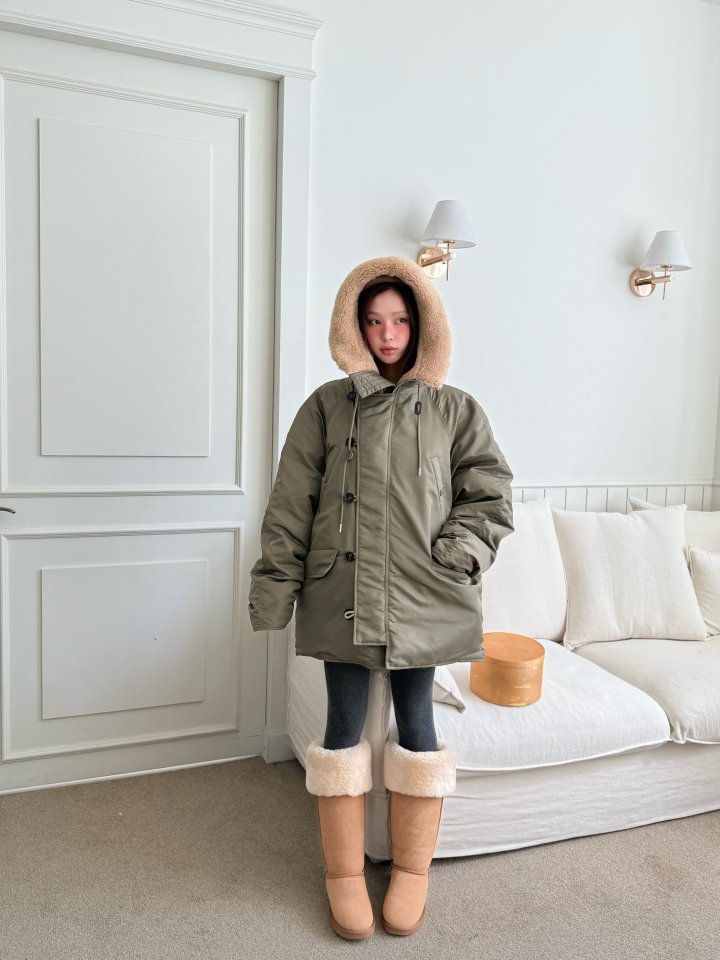 Baguette - Korean Women Fashion - #womensfashion - Shearling N3B Down Padded Jacket - 9