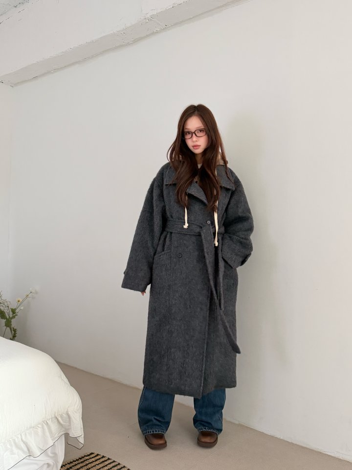 Baguette - Korean Women Fashion - #womensfashion - Mohair Wool Coat - 5