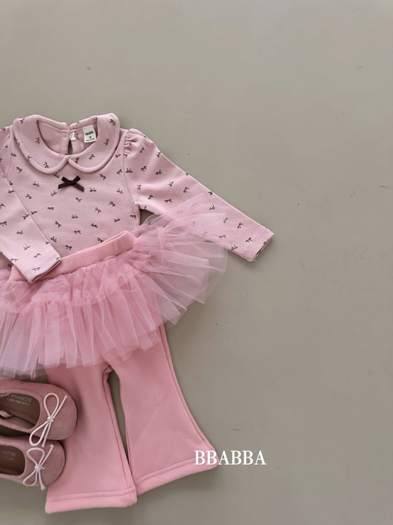 Bbabba - Korean Baby Fashion - #babyfever - Ballerina Mink Skirt Leggings (Bebe) - 4