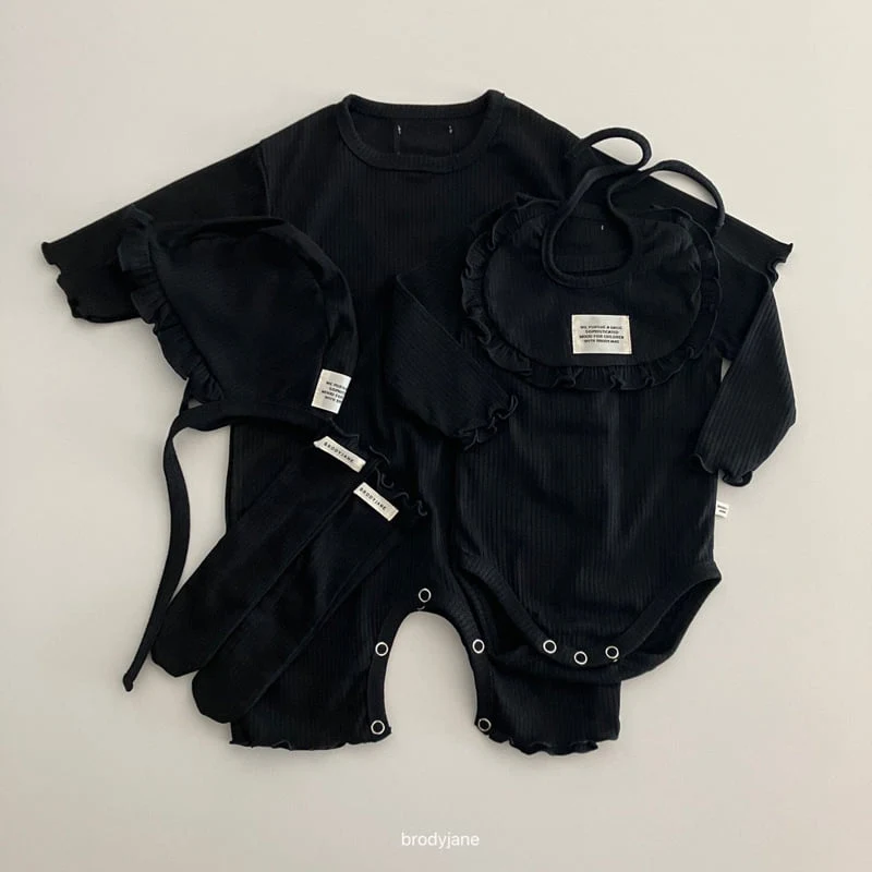 Brody Jane - Korean Baby Fashion - #babyfever - Black All-in-One - 4