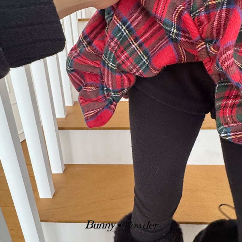Bunny Powder - Korean Children Fashion - #Kfashion4kids - Check Balloon Skirt - 3