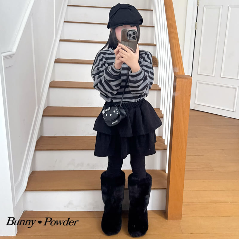 Bunny Powder - Korean Children Fashion - #kidsshorts - Tiramisu Tee - 5