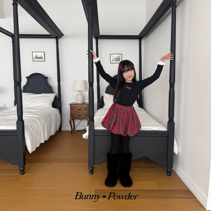 Bunny Powder - Korean Children Fashion - #minifashionista - Check Balloon Skirt - 6