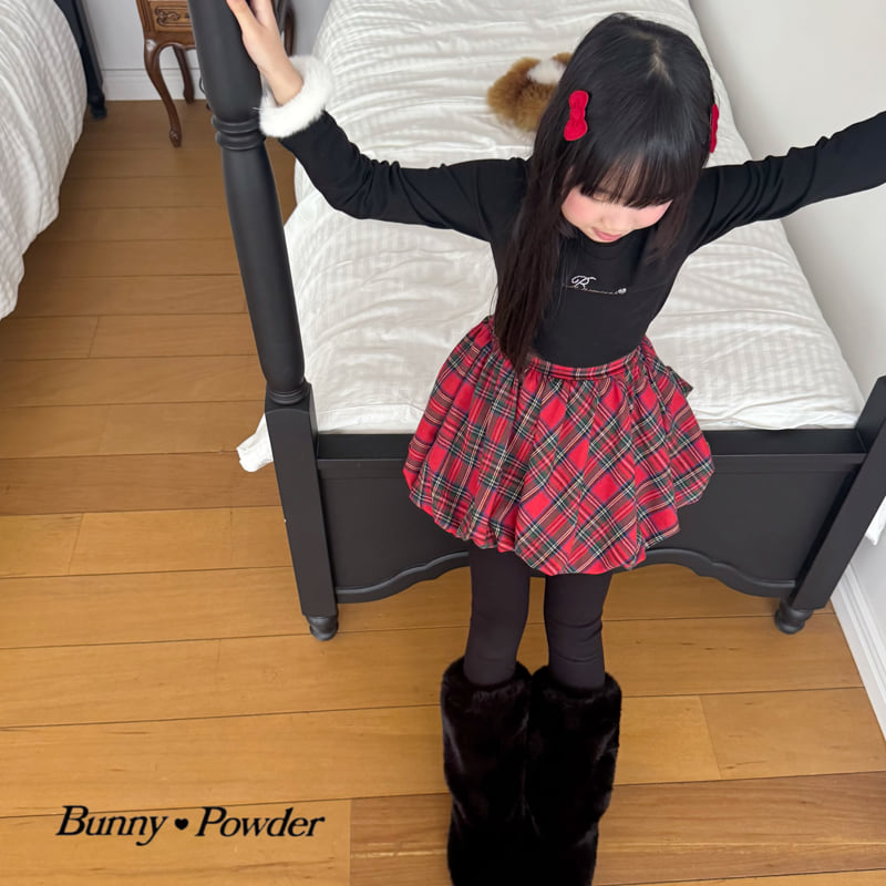 Bunny Powder - Korean Children Fashion - #prettylittlegirls - Check Balloon Skirt - 7