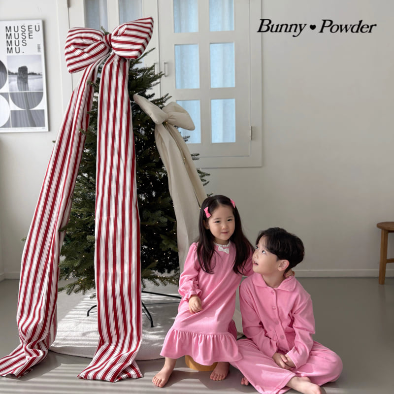 Bunny Powder - Korean Children Fashion - #todddlerfashion - Merry Pajama One-piece - 11