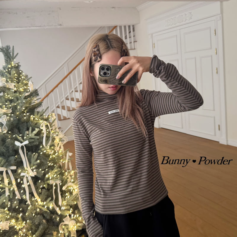 Bunny Powder - Korean Women Fashion - #womensfashion - Soft Turtleneck Tee (Adult) - 4
