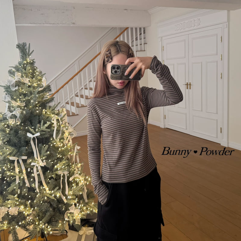 Bunny Powder - Korean Women Fashion - #momslook - Soft Turtleneck Tee (Adult) - 6