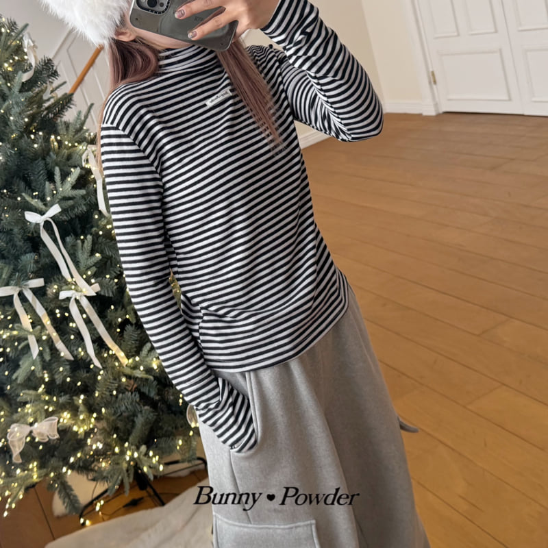 Bunny Powder - Korean Women Fashion - #womensfashion - Soft Turtleneck Tee (Adult) - 3