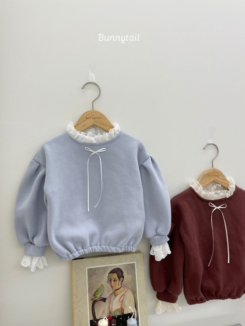 Bunnytail - Korean Children Fashion - #childofig - Lace Sweatshirt - 7