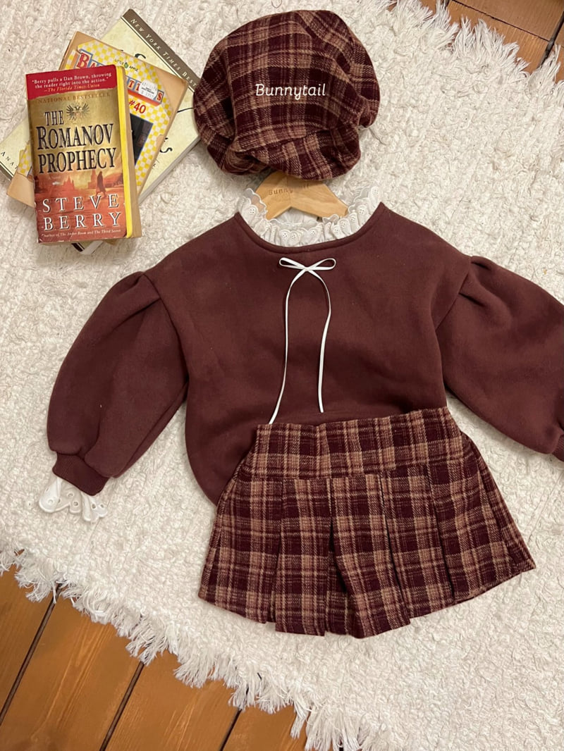 Bunnytail - Korean Children Fashion - #childofig - Rose Check Beret - 6