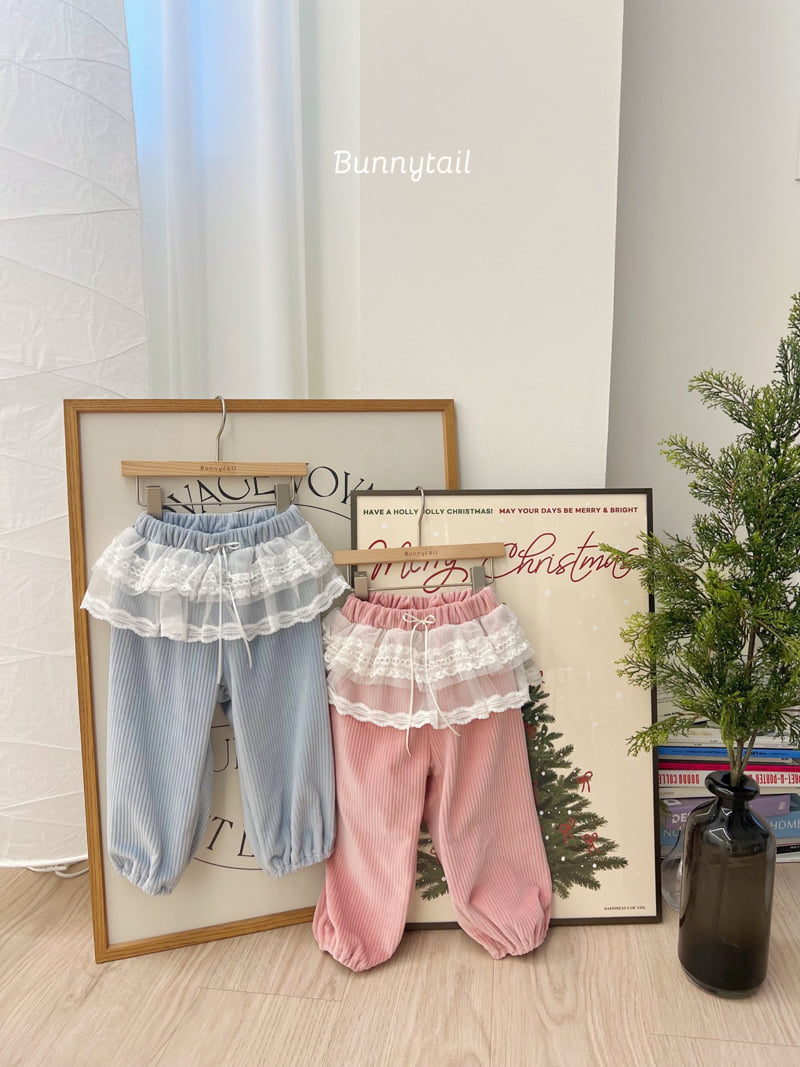 Bunnytail - Korean Children Fashion - #discoveringself - Lace Jogger Pants